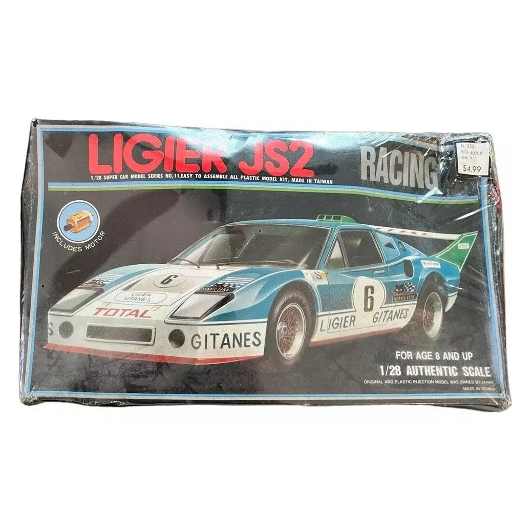BLUETANK LIGIER‎ JS2 RACING Motor Powered 1/28  TK-8811 Series No. 11  Vintage